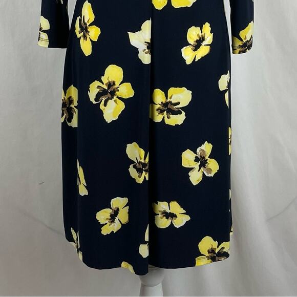 Tommy Hilfiger Black W Bold Floral Office To Date Night Dress NWOT Size 10 - Picture 8 of 14